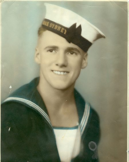 Portrait of Stoker 2nd Class Jack Crowle in uniform.